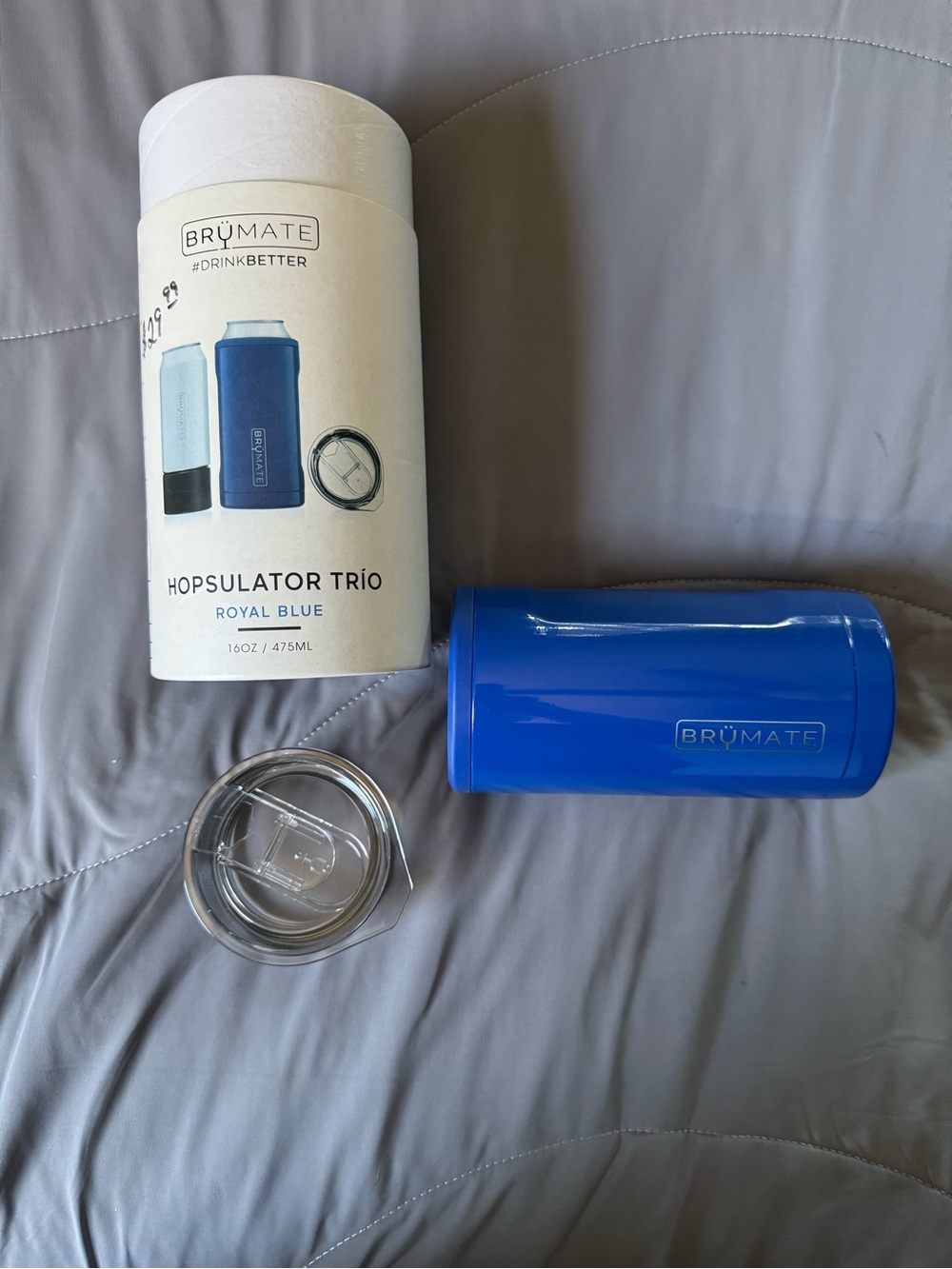 BrüMate Hopsulator Trio Royal Blue Insulated Can Cooler - 3 way